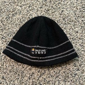 Unisex Black Olympics Salt Lake City 2002 Beanie!